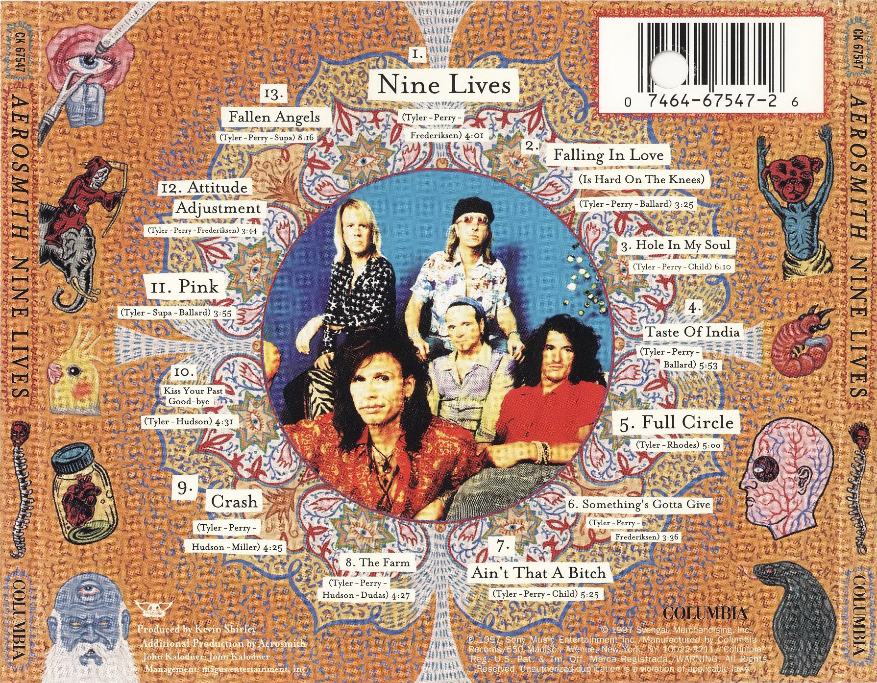 Aerosmith Nine Lives : Back US | CD Covers | Cover Century | Over 1.000 ...